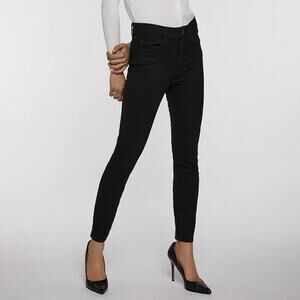 3x1 W3 Channel Seam High Rise Skinny Stretch Jeans Black Size 30